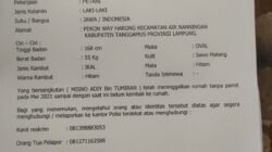 Menghilang Sejak 2021, Polsek Pulau Panggung Ungkap Identitas Misno